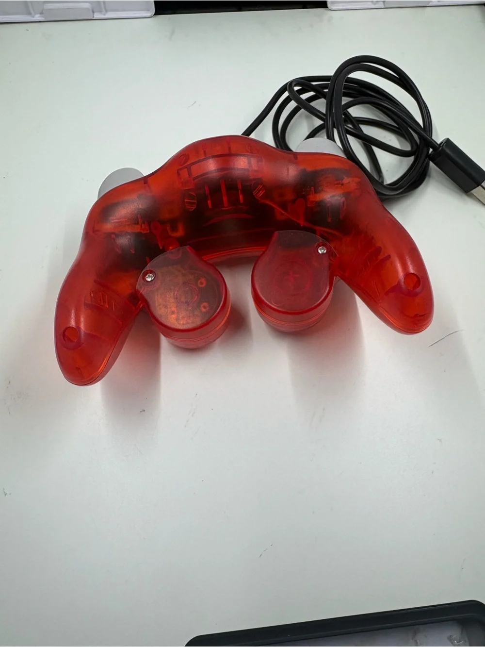 Nintendo Wired Controllers in Translucent Indigo Blue and redwith Yellow C-Stick